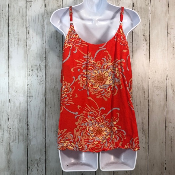 CAbi Lovely Day Mum Orange Floral Cami Small - Picture 3 of 9